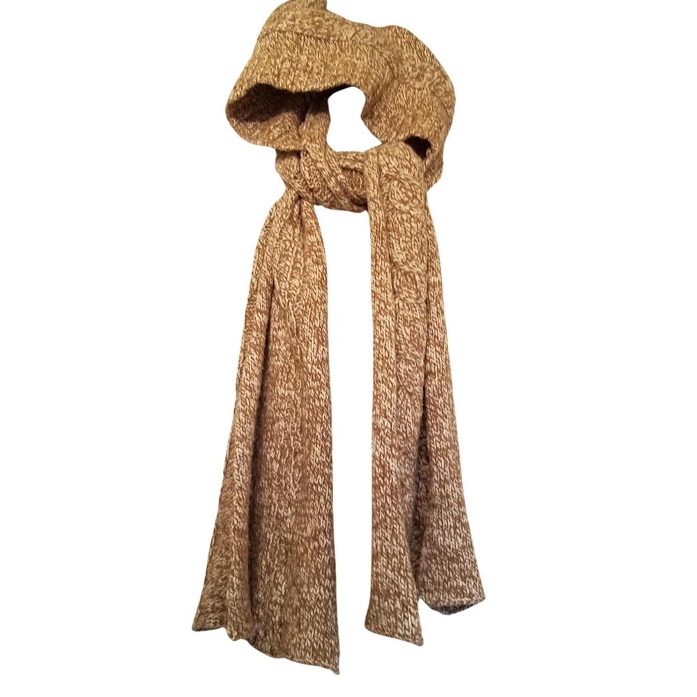 Rare Lily McNeal Knit Wool Cozy Fall Winter Hoodie Scarf Wrap